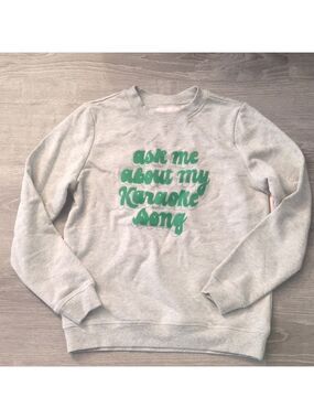 Ban.do gray green sweatshirt size small